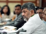 Bengaluru, Jun 04 (ANI): Newly sworn-in Karnataka Chief Minister DK Shivakumar speaks at his first official cabinet meeting at Vidhana Soudha, in Bengaluru on Thursday. (@DKShivakumar X/ANI Photo)