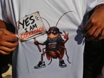 Amid widespread discussions about the Cockroach Janta Party, young men and women in Thane staged a flash mob protest against the policies and decisions of the central Government while showing support for the 'cockroach' motif.