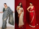 <p>భారతీయ సంస్కృతిలో చీరకు ఎప్పటికీ చెదిరిపోని ప్రత్యేక స్థానం ఉంది. కేవలం పండగలు, శుభకార్యాలకే కాకుండా దైనందిన జీవితంలోనూ, ట్రెండ్‌కు తగ్గట్టుగా డిజిటల్ స్క్రీన్‌లపై చీరకట్టుతో మెరిసే తారలు ఎందరో ఉన్నారు. వారిలో బాలీవుడ్ భామలు కంగనా రనౌత్, విద్యా బాలన్ శైలి పూర్తిగా భిన్నం. చీర అనేది కేవలం ఒక వస్త్రం మాత్రమే కాదు, అది ధరించే వారి వ్యక్తిత్వానికి అద్దం పడుతుందని వీరు నిరూపిస్తున్నారు. ఒకరి స్టైల్‌లో రాజసం ఉట్టిపడితే, మరొకరి అందం సాదాసీదాగా ఉంటూనే ఎంతో క్లాసీగా కట్టిపడేస్తుంది.</p><p> </p>(Photos/Instagram)