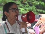 Mamata Banerjee at a recent protest against post-poll violence on TMC leaders, in Kolkata. For the first time since founding the party in 1998, after breaking away from the Congress, Banerjee faces an unprecedented challenge -- a section of her own elected representatives is attempting to separate the leader from the political structure she built.