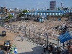 Of the proposed 250-metre-long fence, around 50% has already been completed, officials said (Hindustan Times)
