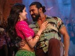 Janhvi Kapoor and Ram Charan in a still from Buchi Babu Sana's Peddi. 
