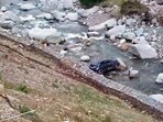 The injured were identified as Ashwani Kumar, 48, Navneet Sharma, 46, Ajay Kumar, 47, and Amarjeet Singh, 56, all residents of Pathankot, Punjab. (HT Photo)