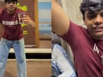 The stunt has sparked reactions on social media.