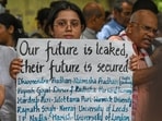 A Cockroach Janta Party (CJP) supporter  during a protest over alleged irregularities in the country's major examinations in New Delhi, India, on Saturday, June 6, 2026. 