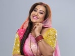 Shilpa Shinde in behind-the-scenes photo from Bhabiji Ghar Par Hain.(Instagram)