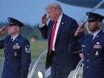 President Donald Trump arrives on Air Force One, Friday, June 5, 2026, at Morristown Airport in Morristown, New Jersey.