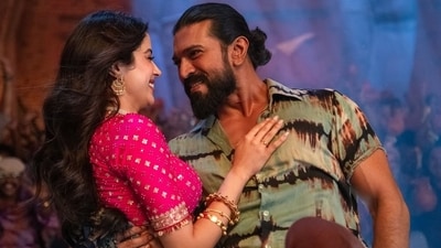 Peddi box office collection day 2: Janhvi Kapoor and Ram Charan in a still from Buchi Babu Sana's Peddi.