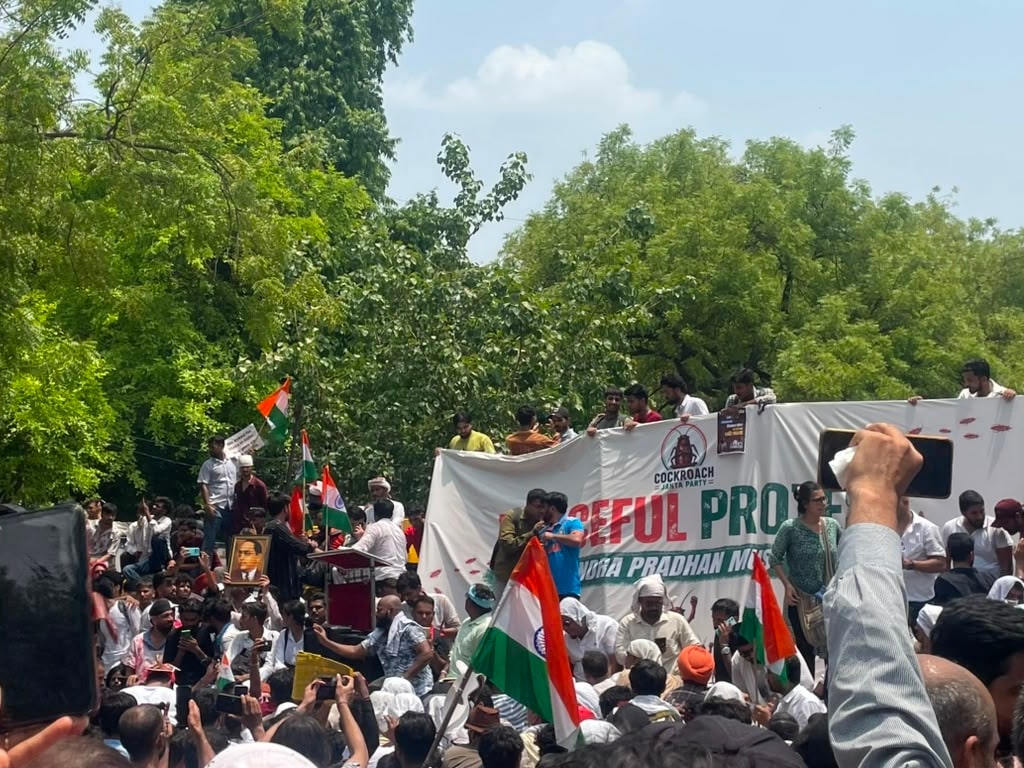 They said cockroaches would never…': CJP founder Dipke shares video of Jantar Mantar crowd | India News