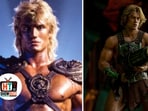 Dolph Lundgren (L) played He-Man in the 1987 film, Masters of the Universe, while Nicholas Galitzine (R) stars in the new reboot.