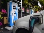 In FY2025-26, EV penetration stood at just above 8%. (Sanchit Khanna/HT PHOTO)