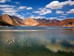 The Himalayan region of Ladakh has witnessed a historic surge in tourist arrivals this year as May recorded a 121.2% growth with a footfall of 72,834 tourists against 32,927 arrivals in May last year, said officials. (AP File)