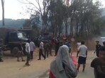 The villagers alleged that 40 Assam Rifles personnel posted at Lambui village. (HT Sourced Photo)