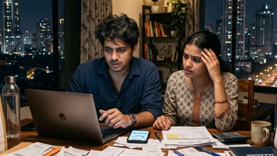 The couple shared the breakdown of their combined monthly income of  ₹1.7 lakh. (Representational image/Gemini AI generated)