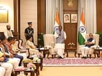 The 12 ministers were sworn in on June 5, while four other ministers were administered the oath of office on May 12. (ANI photo) The 12 ministers were sworn in on June 5, while four other ministers were administered the oath of office on May 12. (ANI photo)