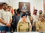 The arrested accused in police custody (HT Photo)