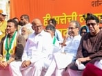 The MVA alliance includes (from left) NCP-SP chief Sharad Pawar, Shiv Sena (UBT) chief Uddhav Thackeray and MNS chief Raj Thackeray.