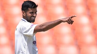 Washington Sundar was the star bowler for India in the second innings, picking up four wickets. Overall, he registered a five-wicket match haul and scored 57 in the first innings. (AP Photo/Ashwini Bhatia) Washington Sundar was the star bowler for India in the second innings, picking up four wickets. Overall, he registered a five-wicket match haul and scored 57 in the first innings. (AP Photo/Ashwini Bhatia)