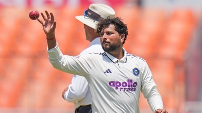 Kuldeep Yadav also contributed with his three-wicket haul in the second innings, two of which came in successive balls. (PTI) Kuldeep Yadav also contributed with his three-wicket haul in the second innings, two of which came in successive balls. (PTI)
