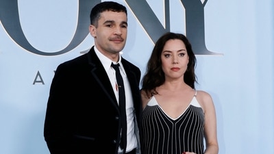 Aubrey Plaza and Chris Abbott made a stylish appearance at the 2026 Tony Awards. (AFP) Aubrey Plaza and Chris Abbott made a stylish appearance at the 2026 Tony Awards. (AFP)
