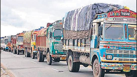 Entry mafias ensure smooth passage for overloaded trucks, particularly those carrying sand and stone chips. File Photo