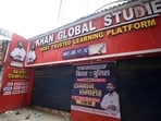 Khan Global Coaching Institute of Khan Sir was allegedly vandalised and pelted with stones, at Musallahpur Haat under Kadam Kuan police station in Patna, Bihar,