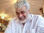 Ajith Kumar called his biker friend's children over a video call to greet them.
