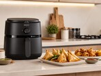 Air fryers use almost no oil for cooking food.(HT Tech)