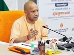Chief minister Yogi Adityanath speaks during the launch of ‘Project Ganga’ (Government Assisted Network for Growth and Advancement) to give fresh momentum to the digital entrepreneurship drive in the state, in Lucknow on Tuesday. (@myogiadityanath X/ANI Photo)