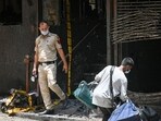 The fire erupted at a B&B facility in malviya Nagar last week. (Sanchit Khanna/HT Photo)