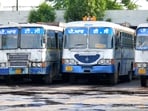 The strike has been called by the Punjab Roadways, PUNBUS and PRTC Contract Workers Union. (HT File)