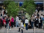 US financial fear hits 4-year high as debt worries rise (Photographer: Victor J. Blue/Bloomberg)