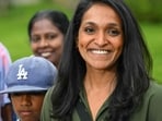 Los Angeles Councilmember Nithya Raman speaks to members of the media after she voting in the state's primary election at Silverlake Community Church in Los Angeles, California, on June 2, 2026. (Photo by Patrick T. Fallon / AFP)(AFP)
