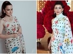 Kangana Ranaut wears the same saree Shalini Passi wore in 2025. 