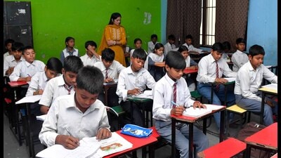 A total of 39 students from government schools across the district cleared the talent search exam. (HT File) A total of 39 students from government schools across the district cleared the talent search exam. (HT File)