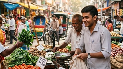 বাবার সঙ্গে সবজি বিক্রি, ১৮ ঘণ্টা পড়ে CA অভিষেক, ২১ বছরেই ১ কোটি টাকার ফ্ল্যাট  কিনে দিলেন বাবা-মা'ক। (ছবিটি প্রতীকী, ন্যানো ব্যানানা দিয়ে তৈরি)