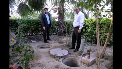 Officials said rooftop runoff should be diverted into recharge structures to improve groundwater recharge and reduce overflow. (HT Archive)