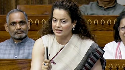 Kangana Ranaut on self-doubt in politics. (PTI Photo) (Sansad TV)