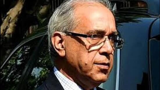 Ram Mandir Construction Committee chairman Nripendra Misra (HT File photo)