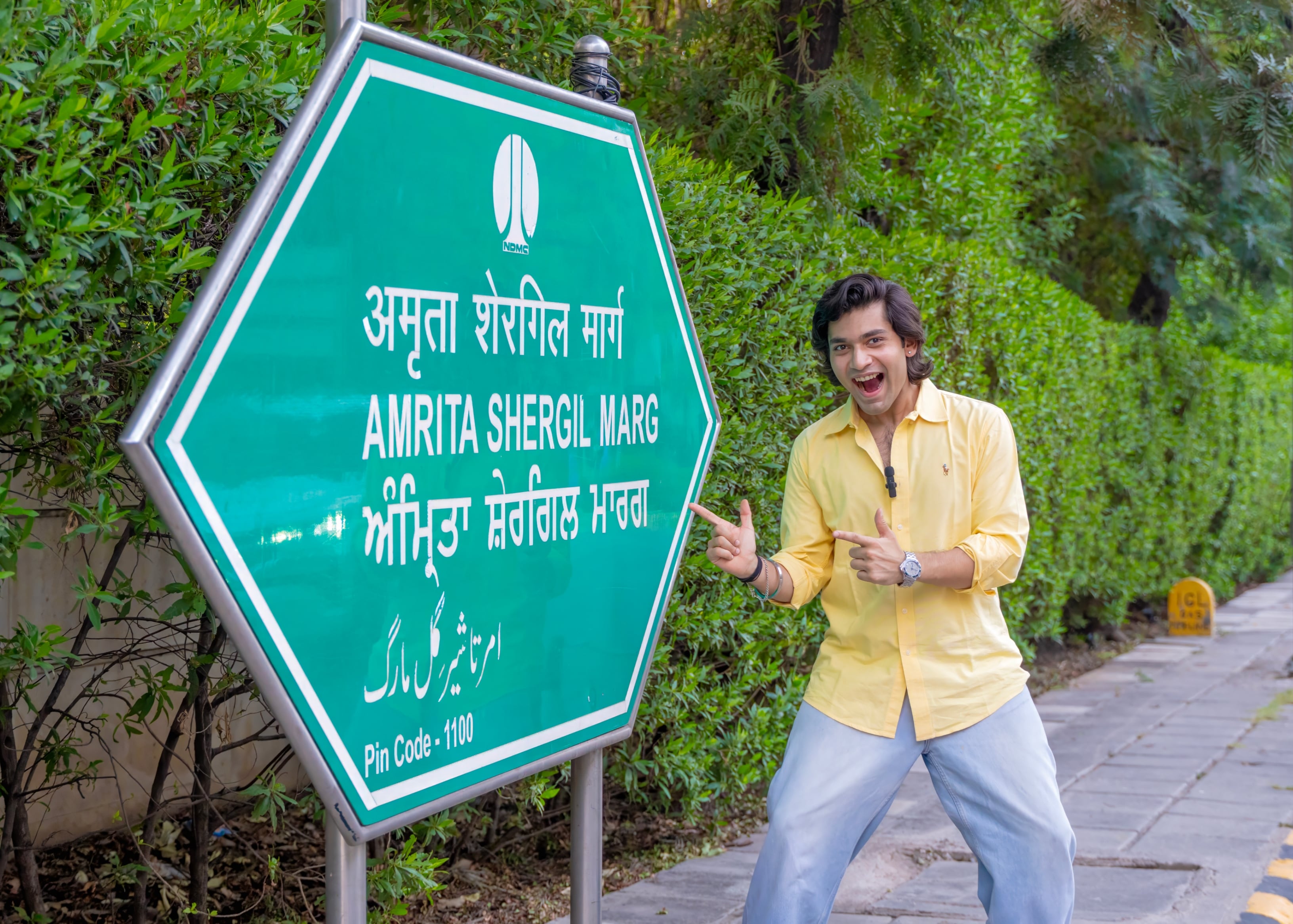 Siddharth Shaw at Amrita Shergil Marg (Anurag Mehra/HT)