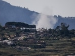 Smoke rises in southern Lebanon following an explosion, as seen from the Israeli side of the Israel-Lebanon border, in northern Israel.