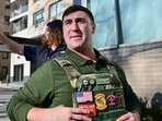 Jake Lang, conservative activist and Republican US Senate candidate for Florida, in New York.