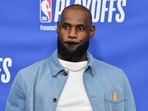 LOS ANGELES, CALIFORNIA - MAY 11: LeBron James #23 of the Los Angeles Lakers speaks to the media during a press conference after Game Four of the Second Round of the NBA Western Conference Playoffs against the Oklahoma City Thunder at Crypto.com Arena on May 11, 2026 in Los Angeles, California. NOTE TO USER: User expressly acknowledges and agrees that, by downloading and or using this photograph, User is consenting to the terms and conditions of the Getty Images License Agreement. Allen Berezovsky/Getty Images/AFP (Photo by Allen Berezovsky / GETTY IMAGES NORTH AMERICA / Getty Images via AFP)