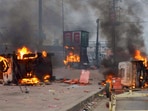 Four masked men allegedly torched parked motorcycles in Jahangirpuri after a resident recently informed police about drug abuse in a neighbourhood park