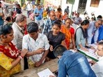 People register their ration cards with Aadhaar to avail various government schemes.