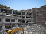 The building collapsed on May 30 while two additional floors were under construction. (Sanchit Khanna/HT Photo)
