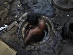 he Prohibition of Employment as Manual Scavengers and their Rehabilitation Act, 2013, was meant to permanently put an end to the practice. But the numbers tell a different story. (HT Archive)