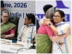 Congress MP Sonia Gandhi and TMC supremo Mamata Banerjee during the INDIA bloc meeting, in New Delhi.