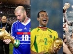 Zinedine Zidane in the World Cup 1998, Cafu in 2002, and Lionel Messi in 2022.