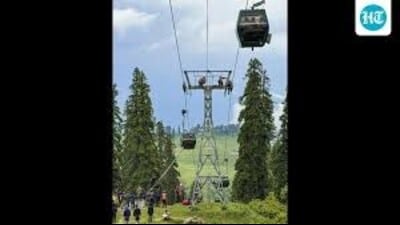 On May 25, the Gulmarg cable car services, popularly known as Gondola rides, developed a technical snag that left more than 300 tourists stranded mid-air. (File) On May 25, the Gulmarg cable car services, popularly known as Gondola rides, developed a technical snag that left more than 300 tourists stranded mid-air. (File)